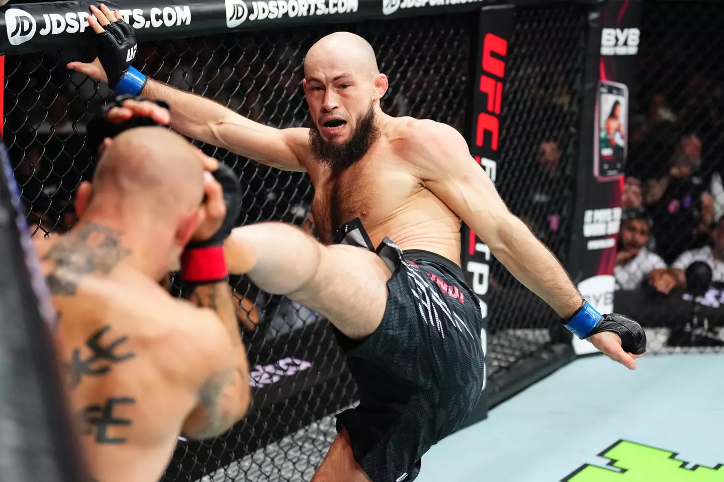 Rinat Fakhretdinov scored a 54-second victory before being let go by the UFC. Image: Getty