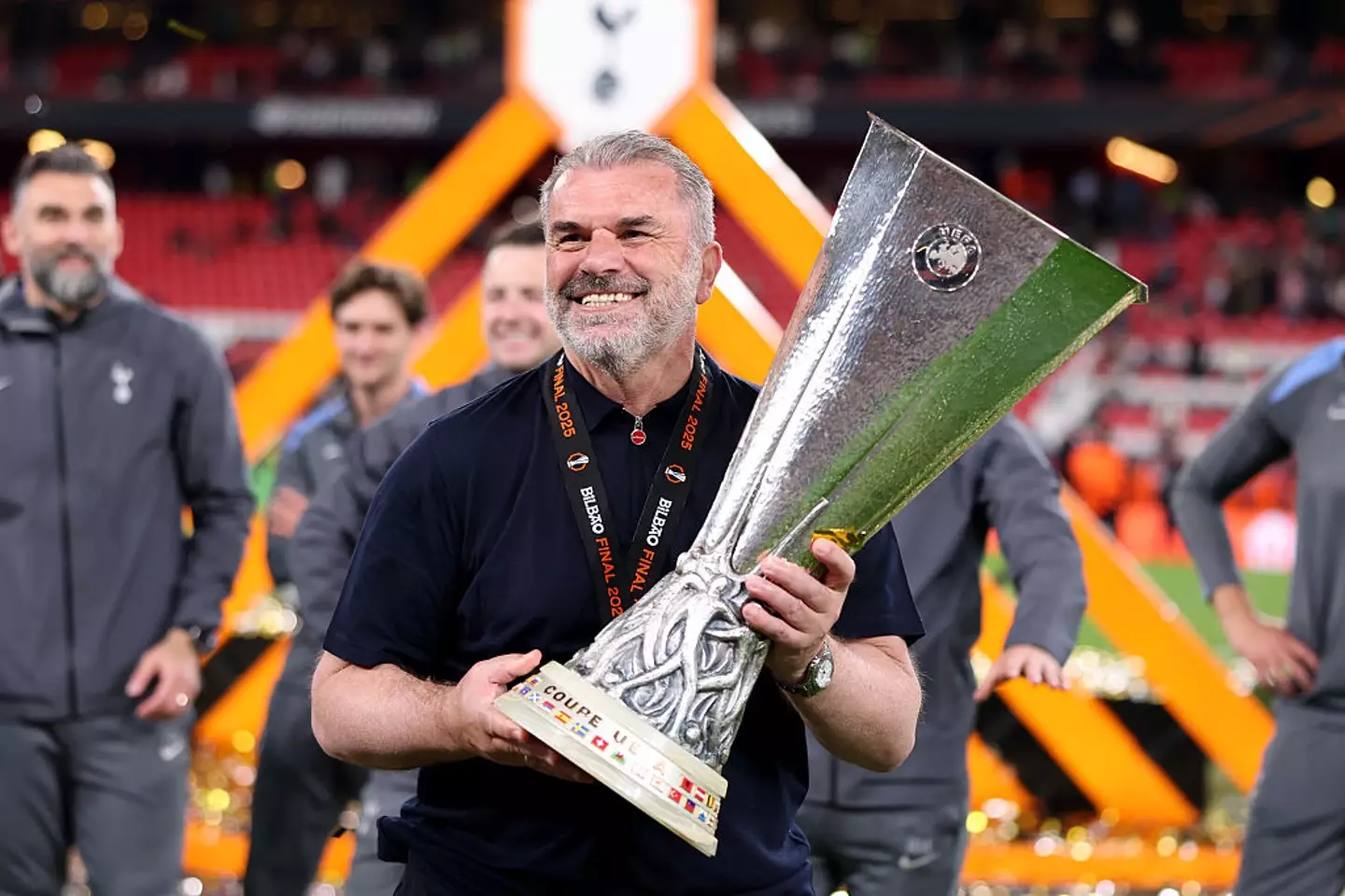 Ange Postecoglou won the Europa League with Spurs. (Image: Getty)