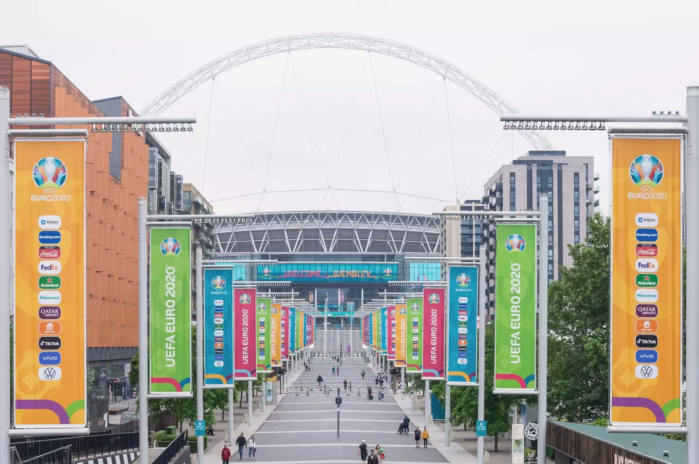 Wembley hosted both of the semi finals and final at Euro 2020. Image: Alamy