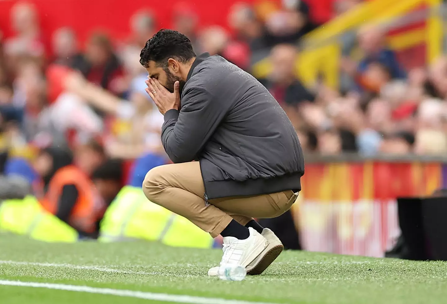 Amorim during the Burnley match (Image: Getty)