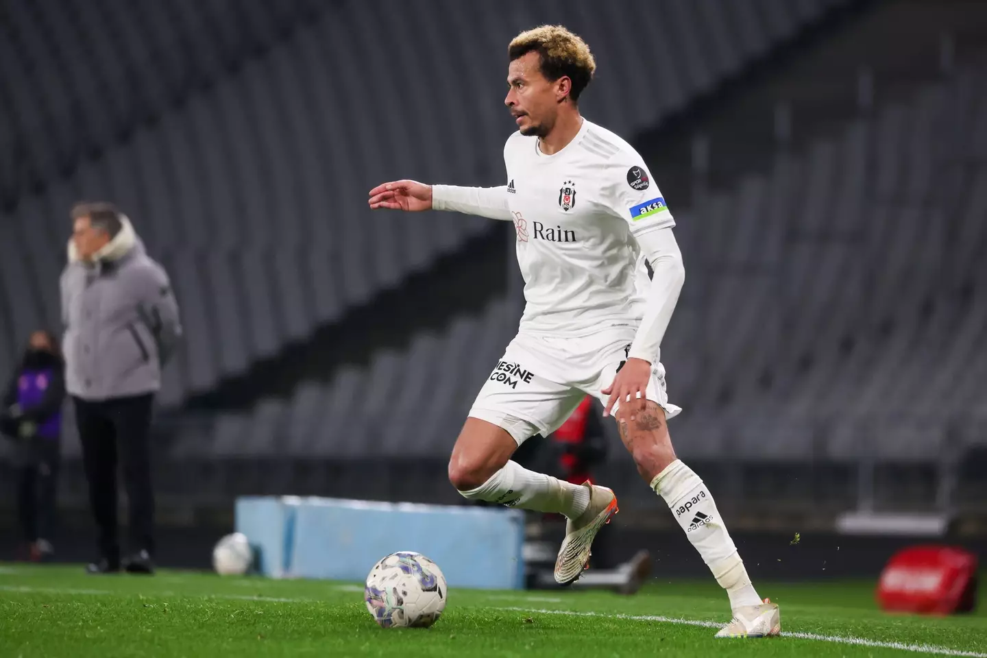 Dele Alli in action for Besiktas. Image: Alamy 