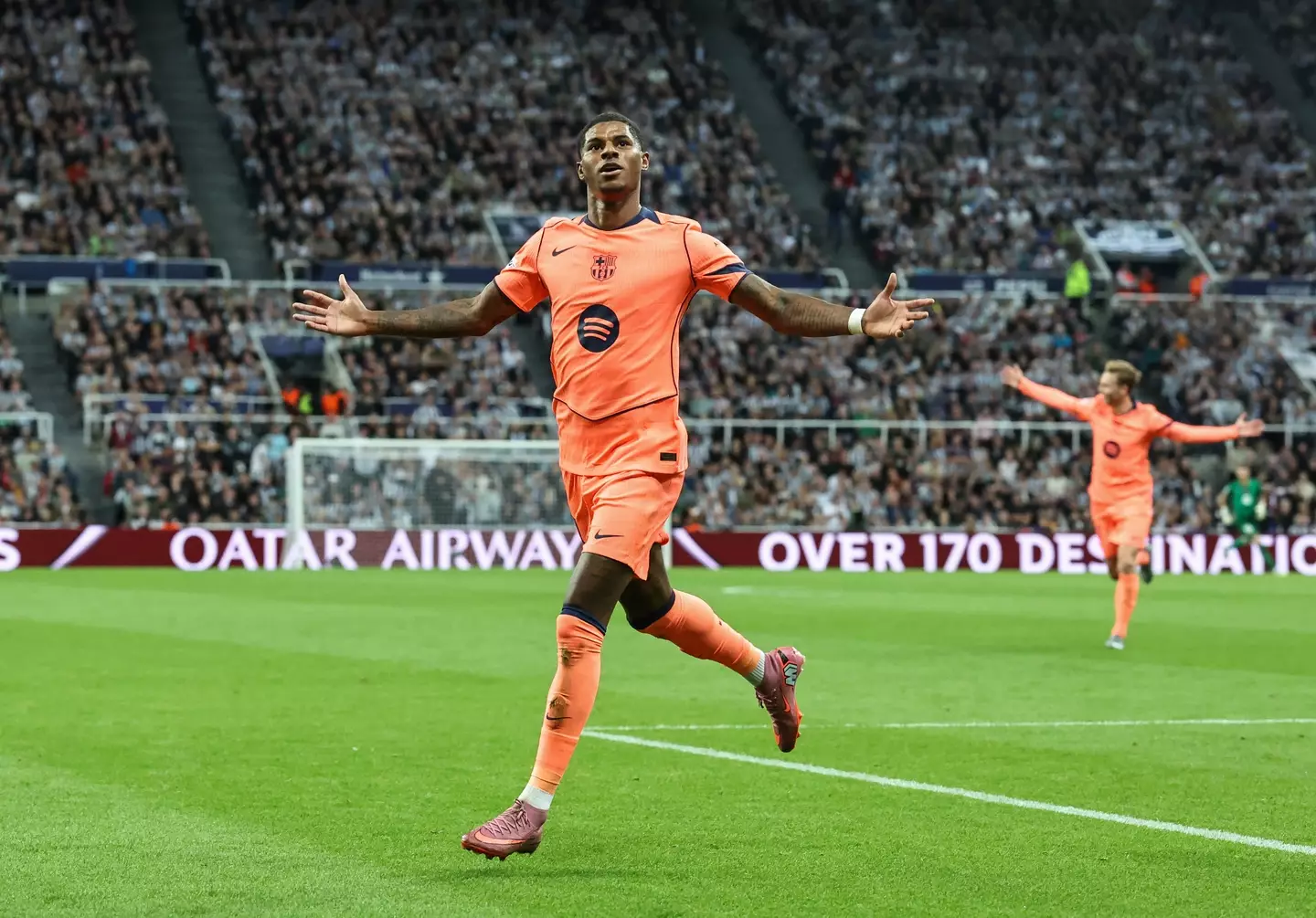 Marcus Rashford scored two goals against Newcastle United in the Champions League. (Image: Getty)