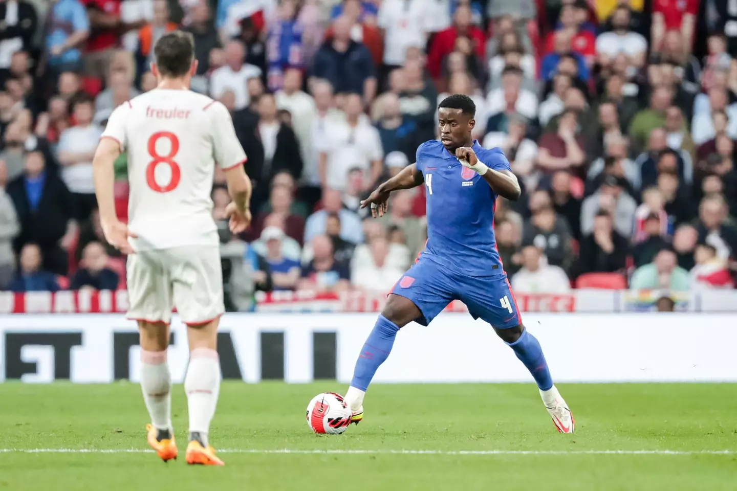 Guehi's form has earned him a call up to the England squad. Image: PA Images