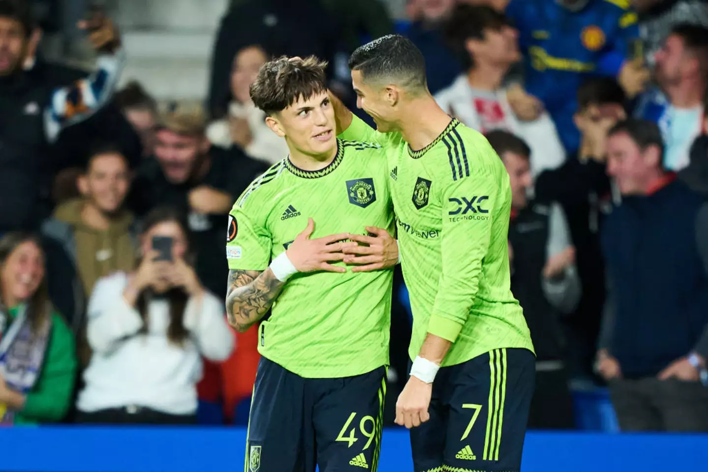 Ronaldo and Garnacho (credit: Getty)