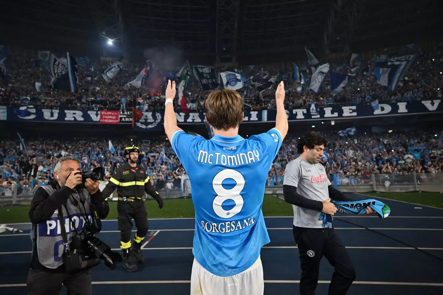 McTominay has become a fan favourite at the Stadio Diego Armando Maradona. Image credit: Getty