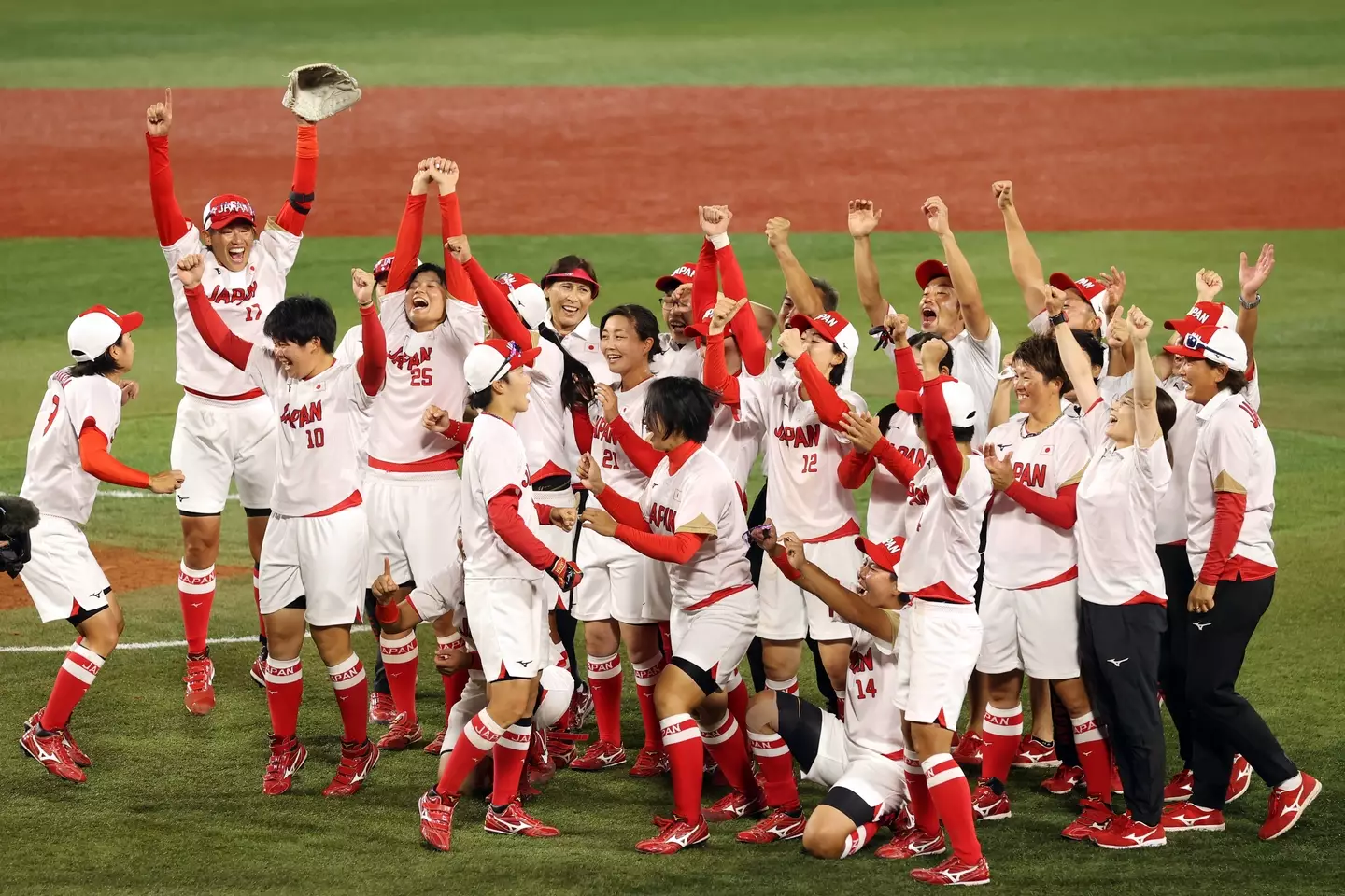Japan beat the US in the last softball gold medal game. Image: Getty