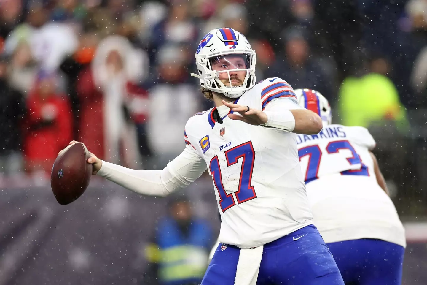 Josh Allen playing for the Bills (Image: Getty)