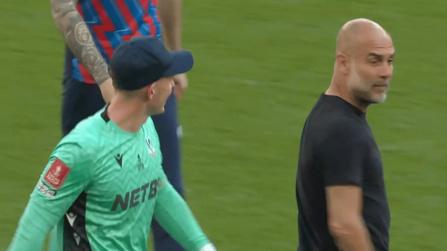 Dean Henderson confirms what he said to Pep Guardiola after the final whistle that enraged Man City boss
