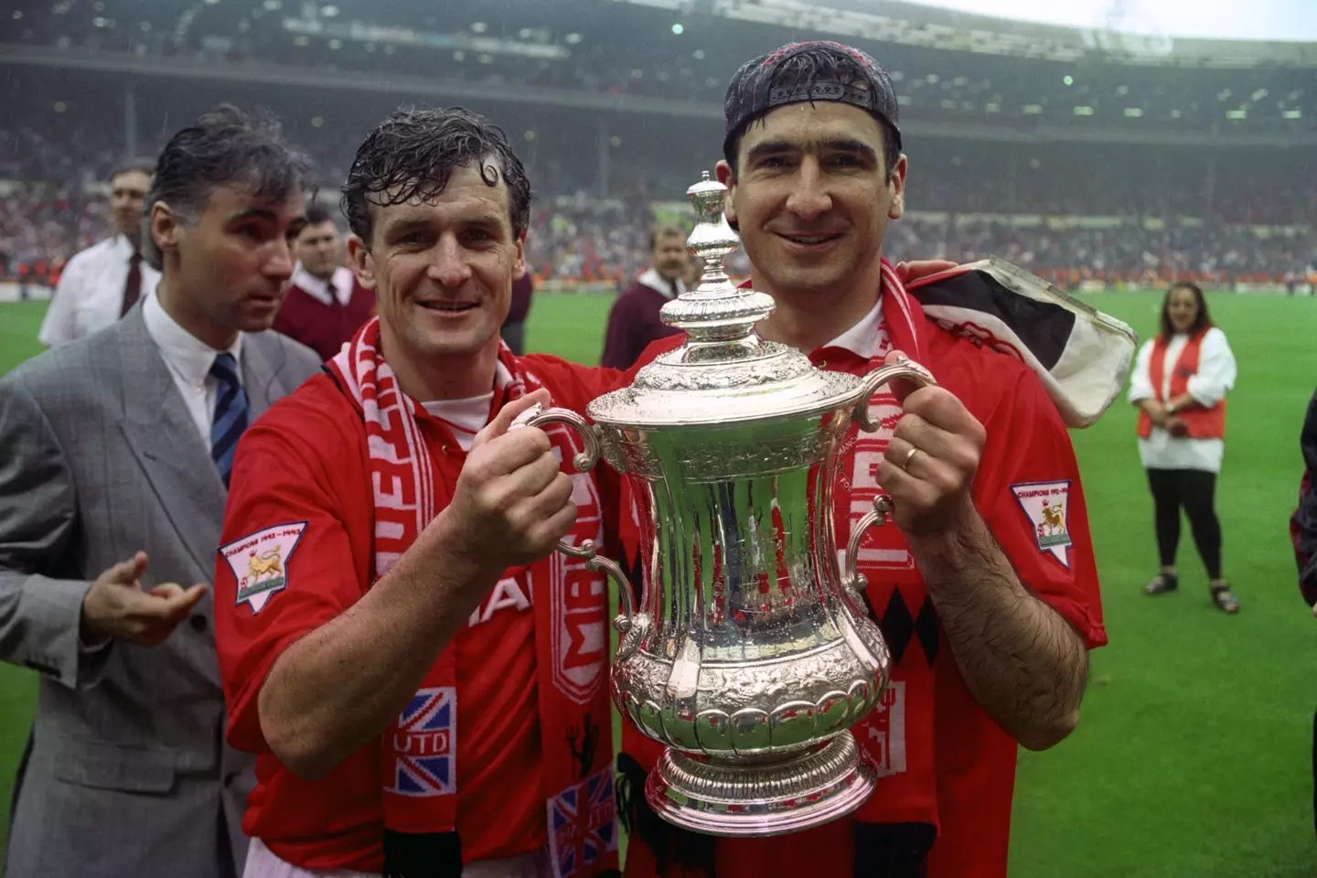 Cantona is a United legend. Image: Alamy