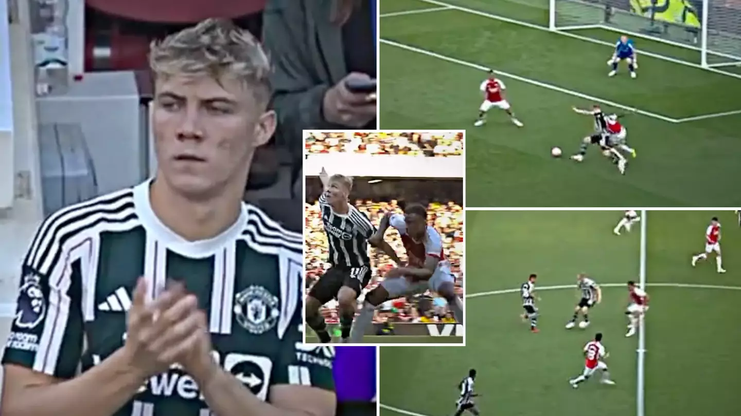A compilation of Rasmus Hojlund's Man United debut against Arsenal has gone viral