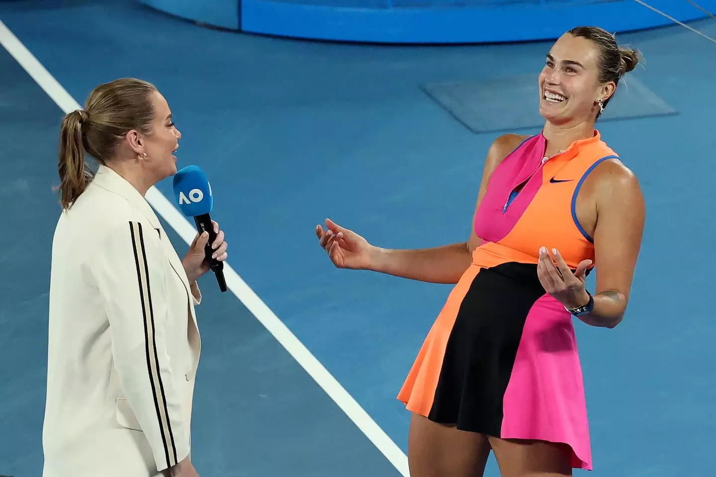 Aryna Sabalenka is through to the final of the 2026 Australian Open. Image: Getty