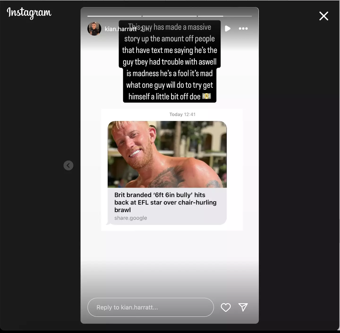 Image: Instagram/@kian.harratt