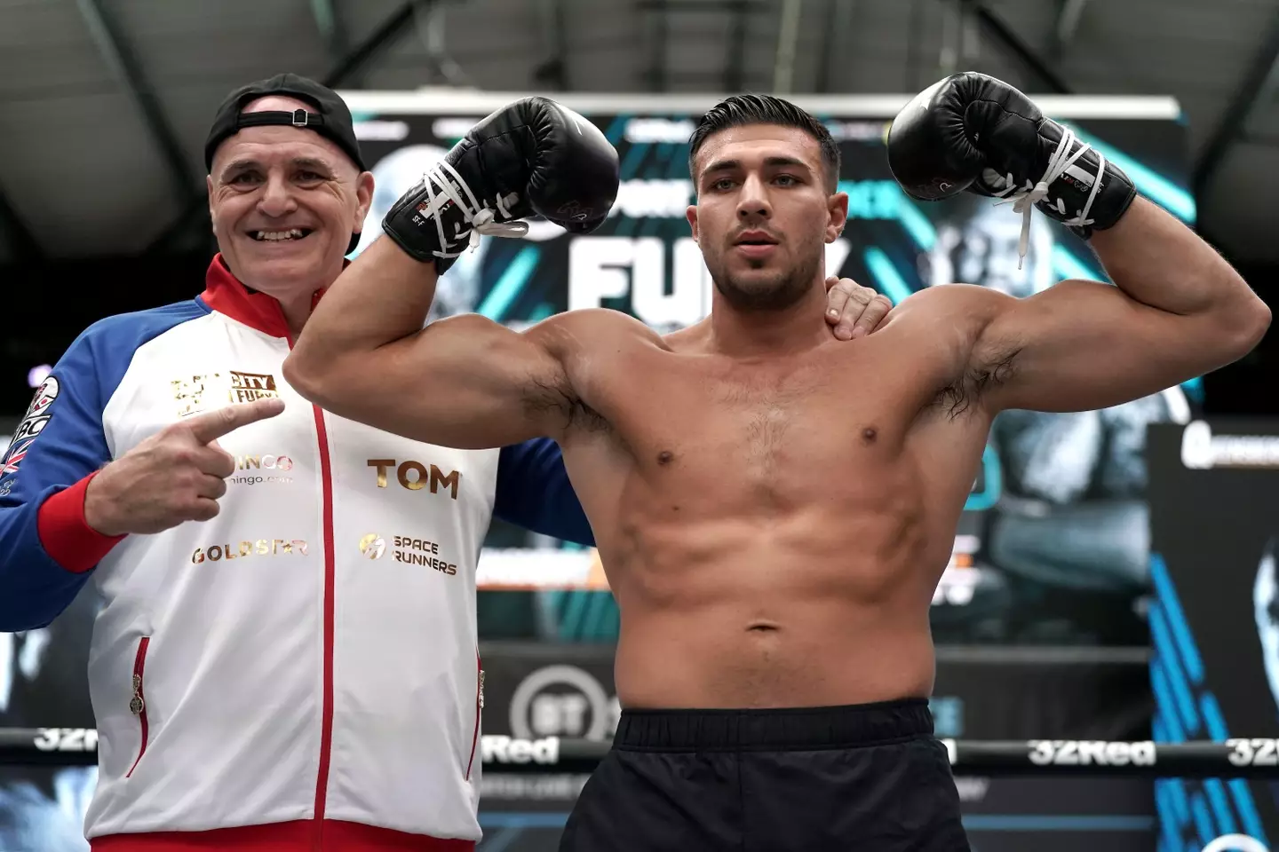 John and Tommy ahead of Tommy's fight with Daniel Bocianski. (Image