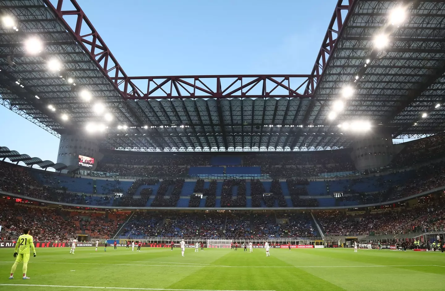 The San Siro was blocked from hosting the 2026/27 Champions League final. Image: Getty