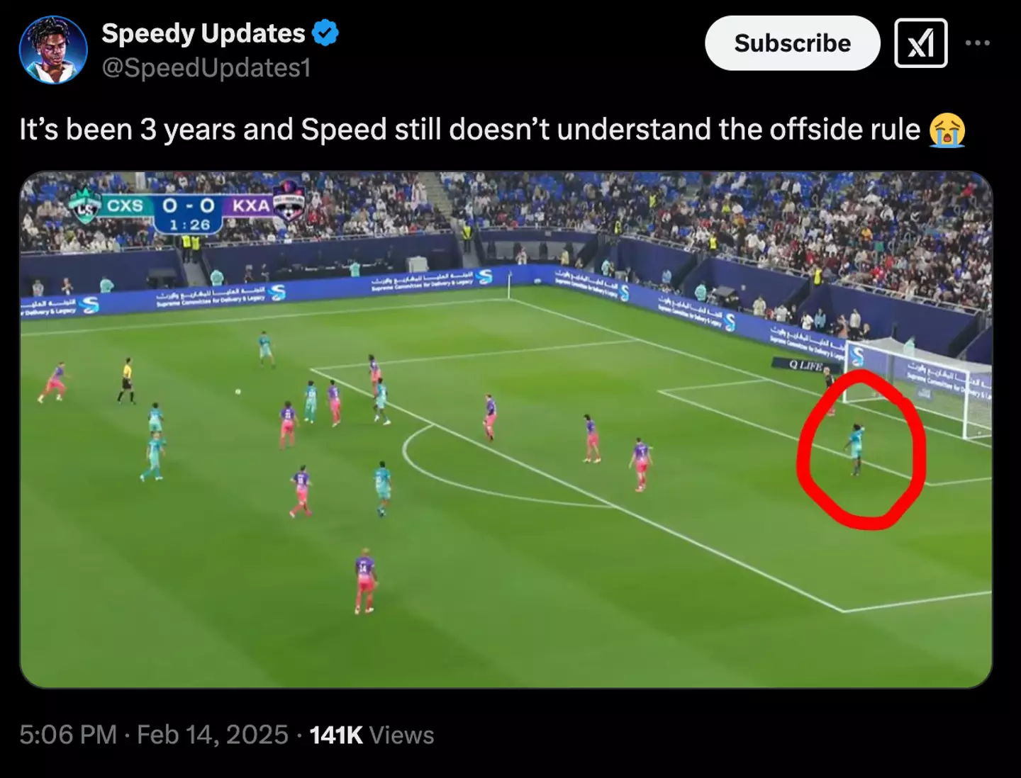 Image: Twitter/@SpeedUpdates1