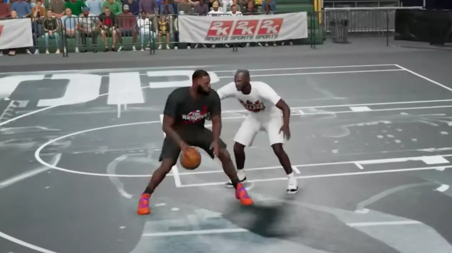 3D simulation of Michael Jordan vs Lebron James in 1v1 game shows who would win battle of NBA GOATs