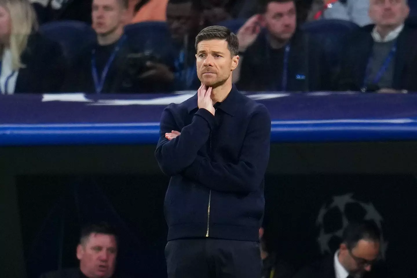 Pressure is mounting on Xabi Alonso following their defeat to Manchester City. Image: Getty