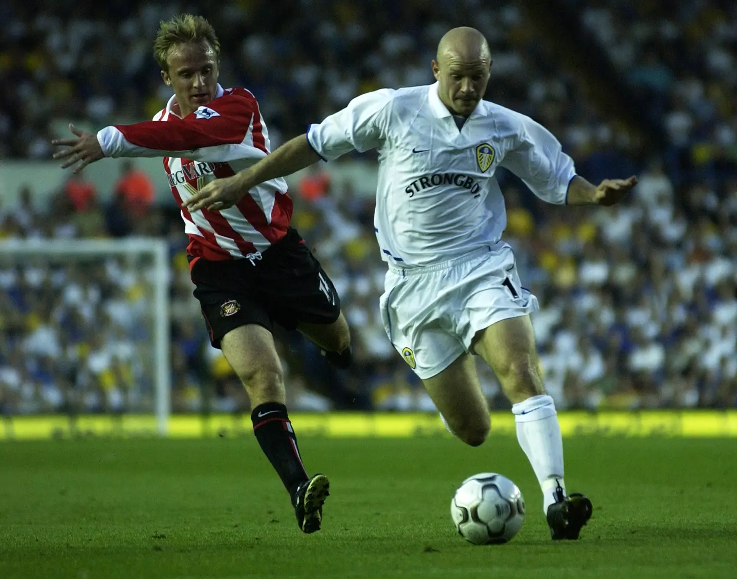 Danny Mills in action for Leeds United. Image: Getty