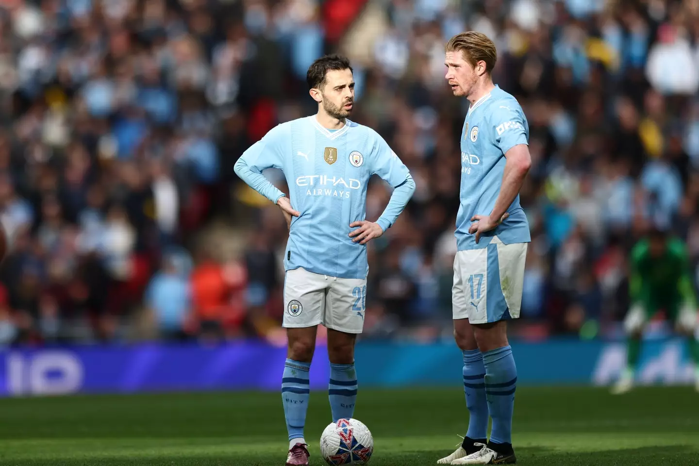 Kevin De Bruyne and Bernardo Silva have both been linked with an exit (Getty)