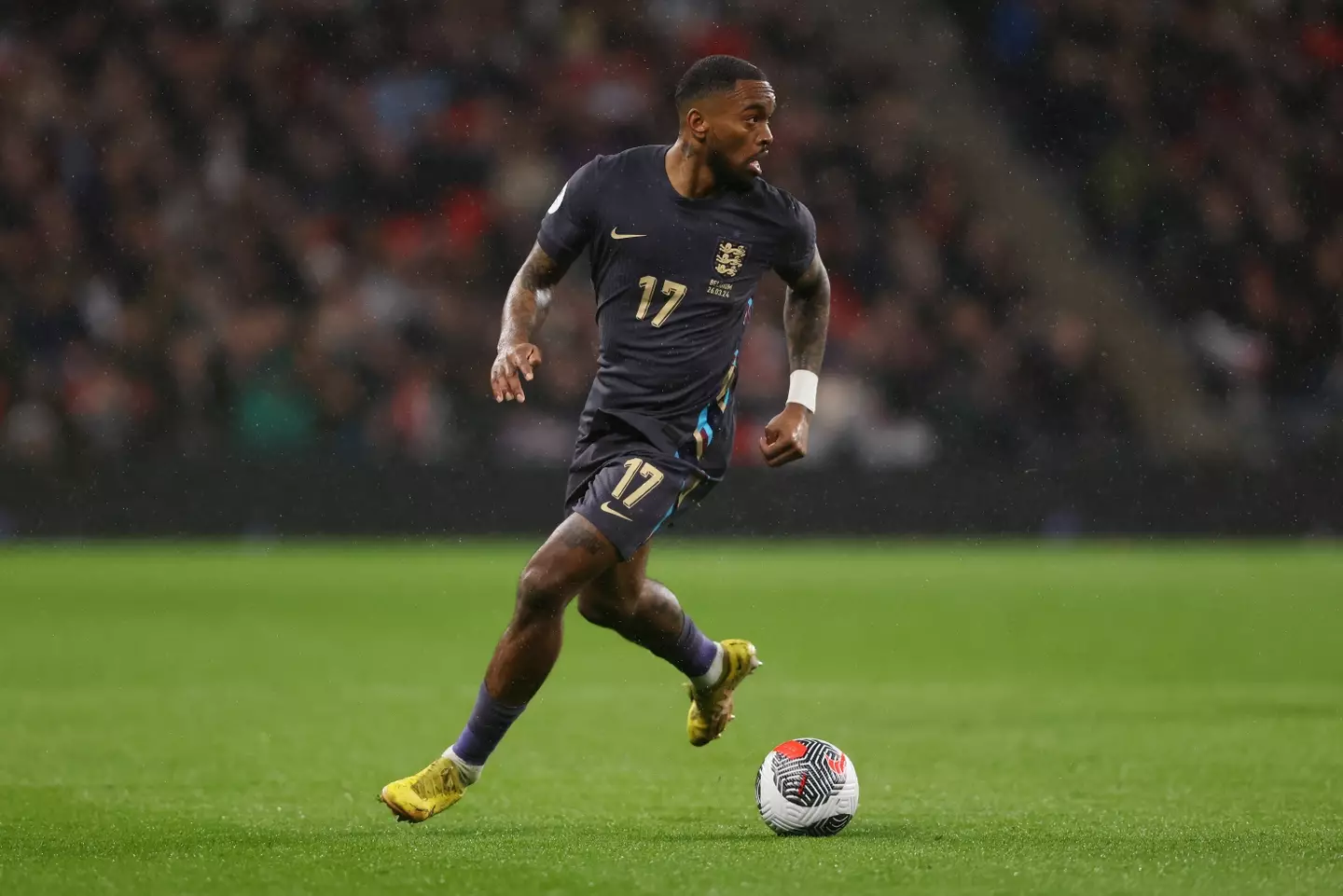Ivan Toney in action for England. Image: Getty 