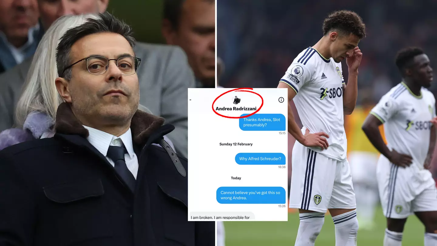 Leeds’ owner sent a DM to a fan DURING their thrashing against Bournemouth