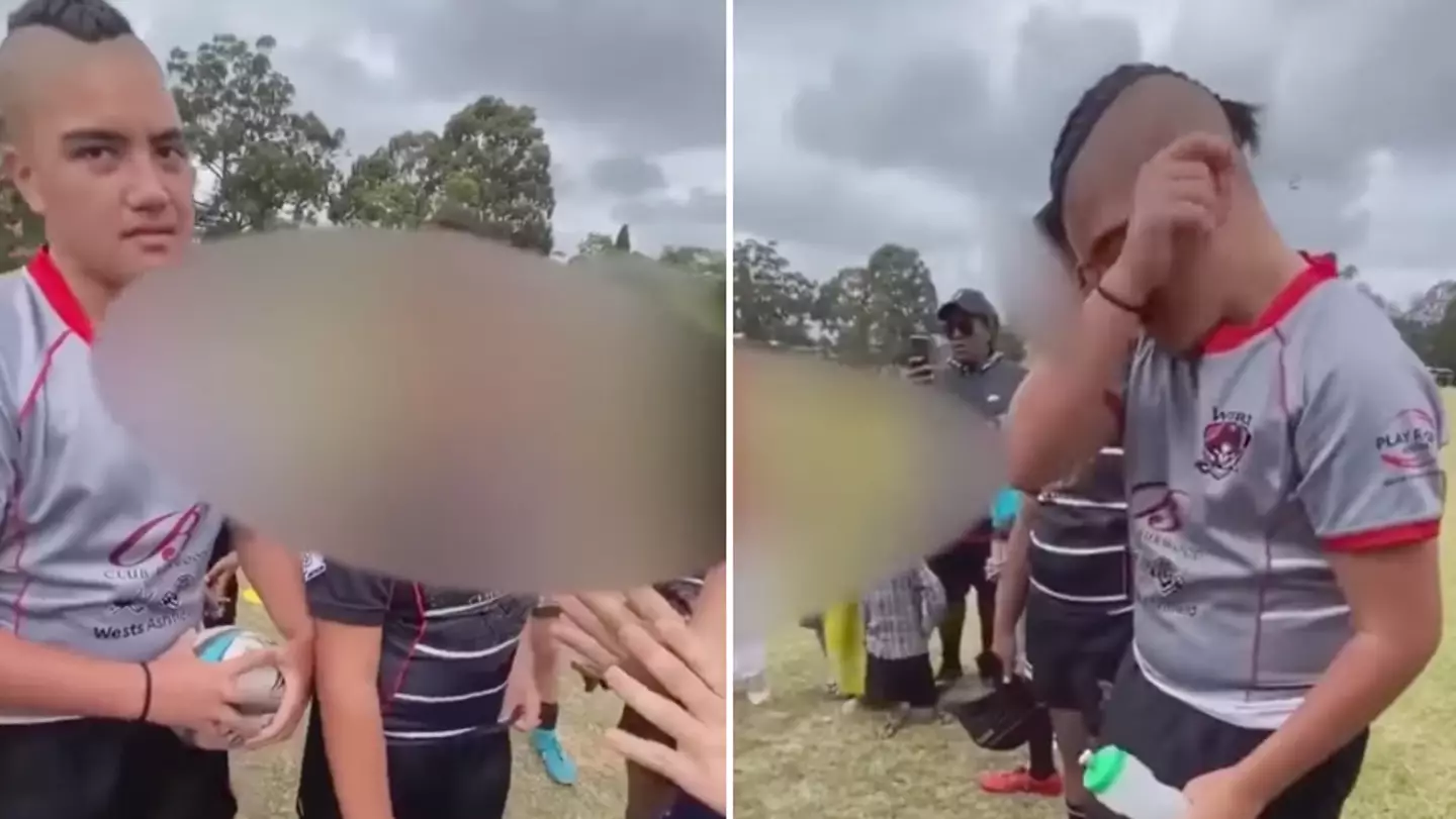 11-year-old left in tears after being told he can't play in rugby match because he's 'too big'