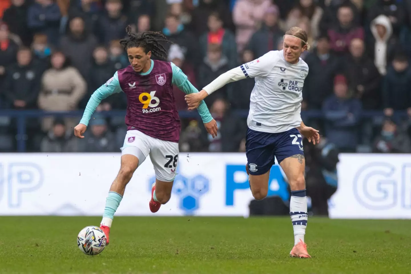 Hannibal battles for the ball with Preston North End's Stefan Thordarson during the 0-0 draw (Image: Getty)