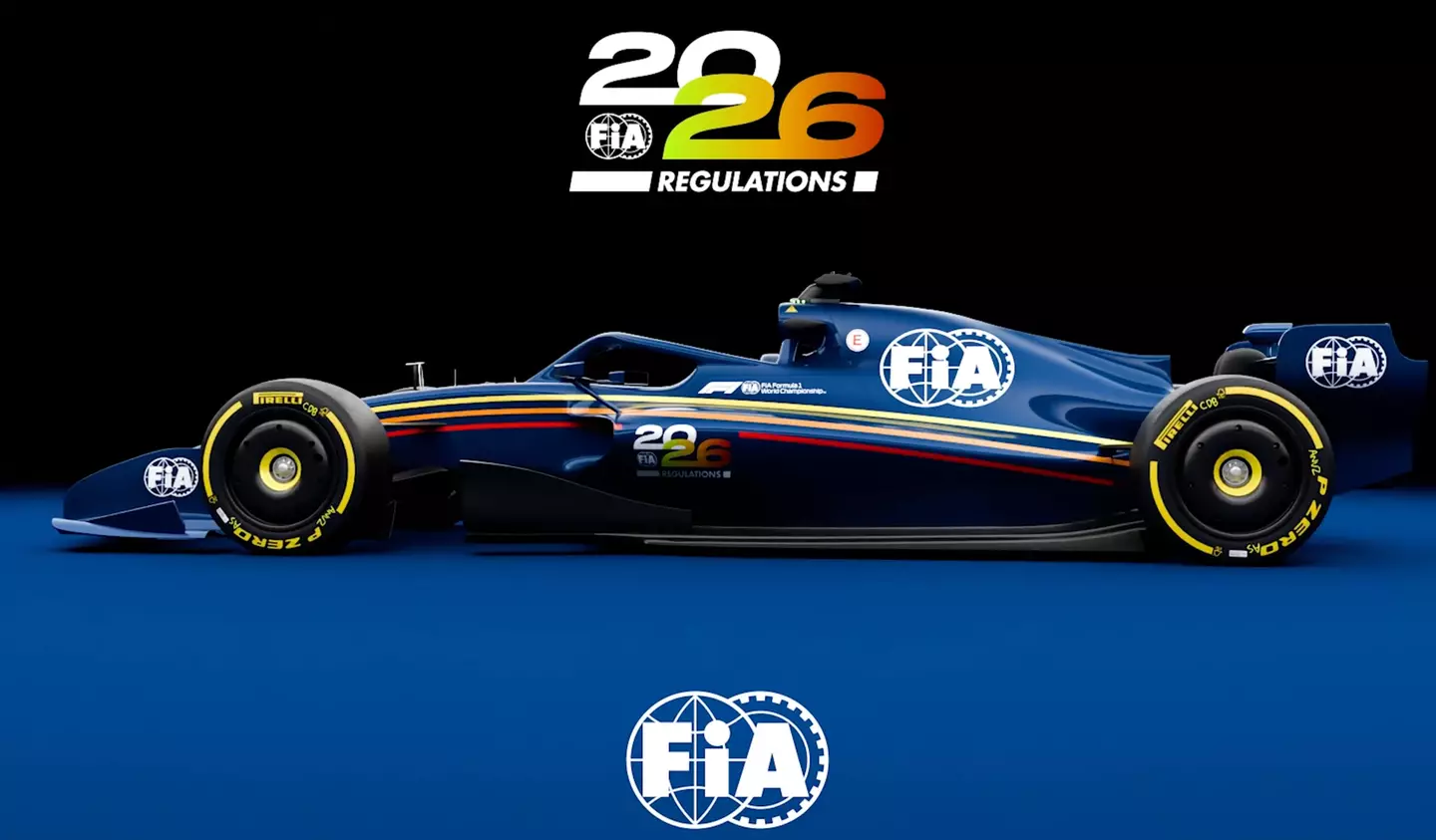 The FIA's blueprint for 2026 cars (Image: YouTube/FIA)