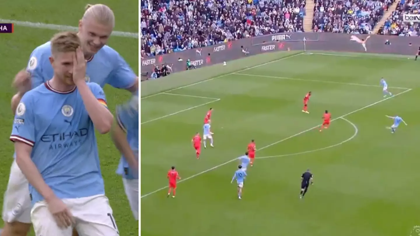 Kevin De Bruyne scores stunning goal against Brighton before copying Roberto Firmino's 'injured eye' celebration