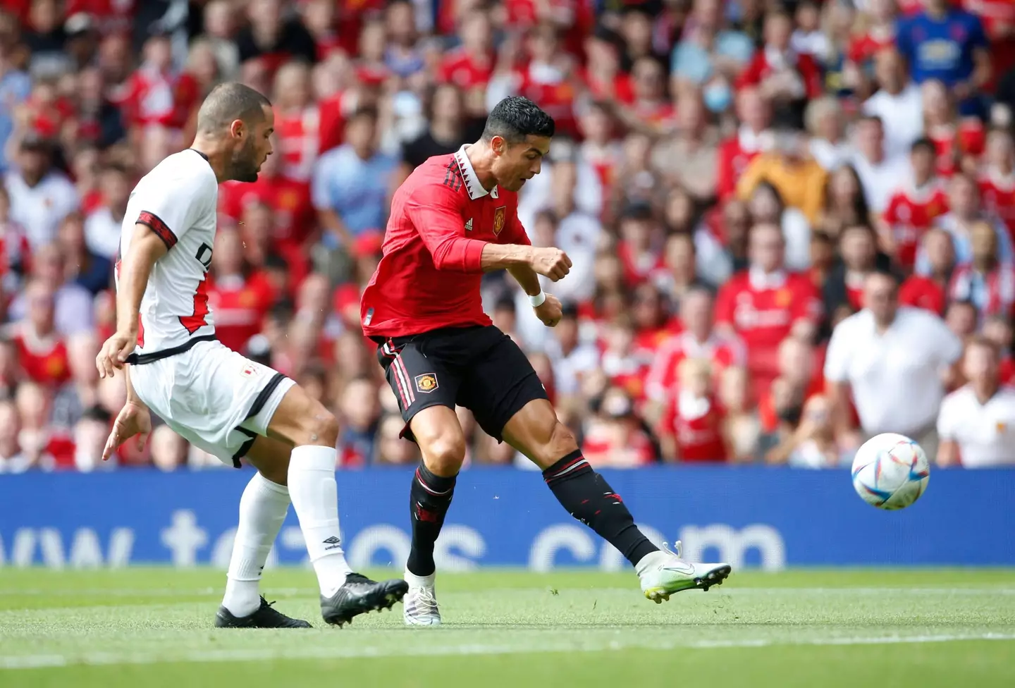 Ronaldo only played the first half against Rayo, having missed the club's tour to Australia for 'personal reasons.' Image: Alamy