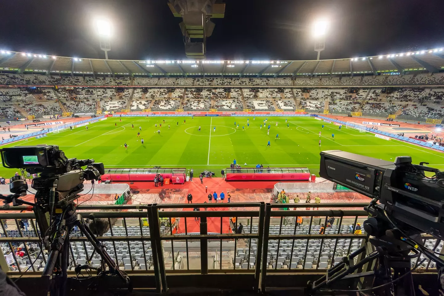 A general view of inside the King Baudouin Stadium. Image: Getty