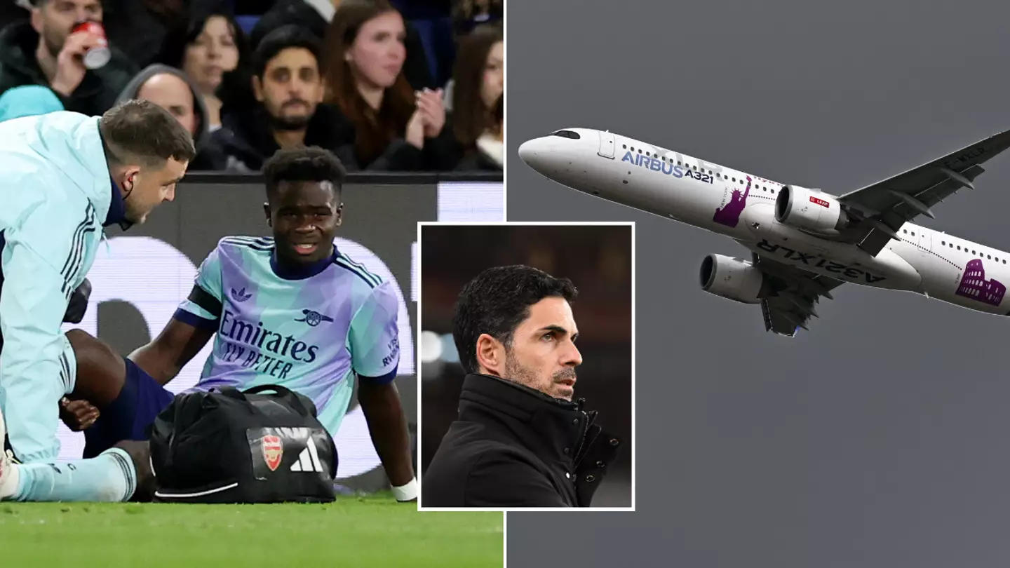 Arsenal fans have shocking theory over Bukayo Saka 'replacement' after tracking private jet to London