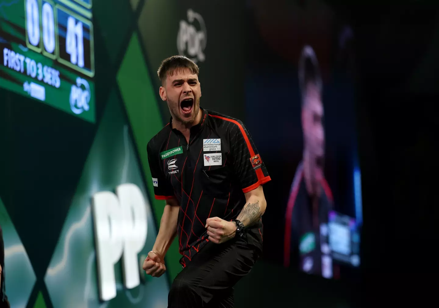 Dom Taylor has been thrown out of the PDC World Darts Championship. Image: Getty
