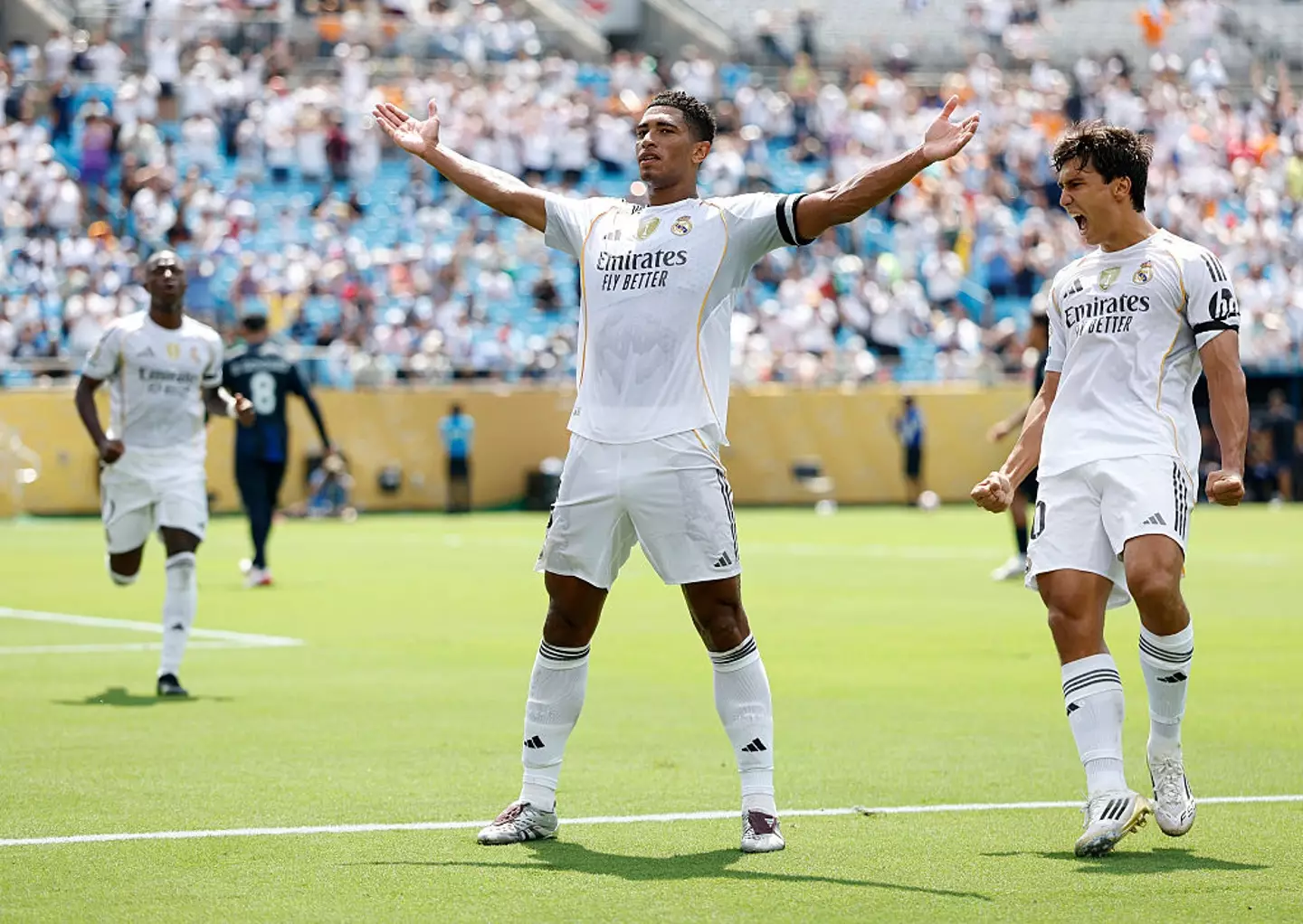 Jude Bellingham scored for Real Madrid against Pachuca. (Image: Getty)