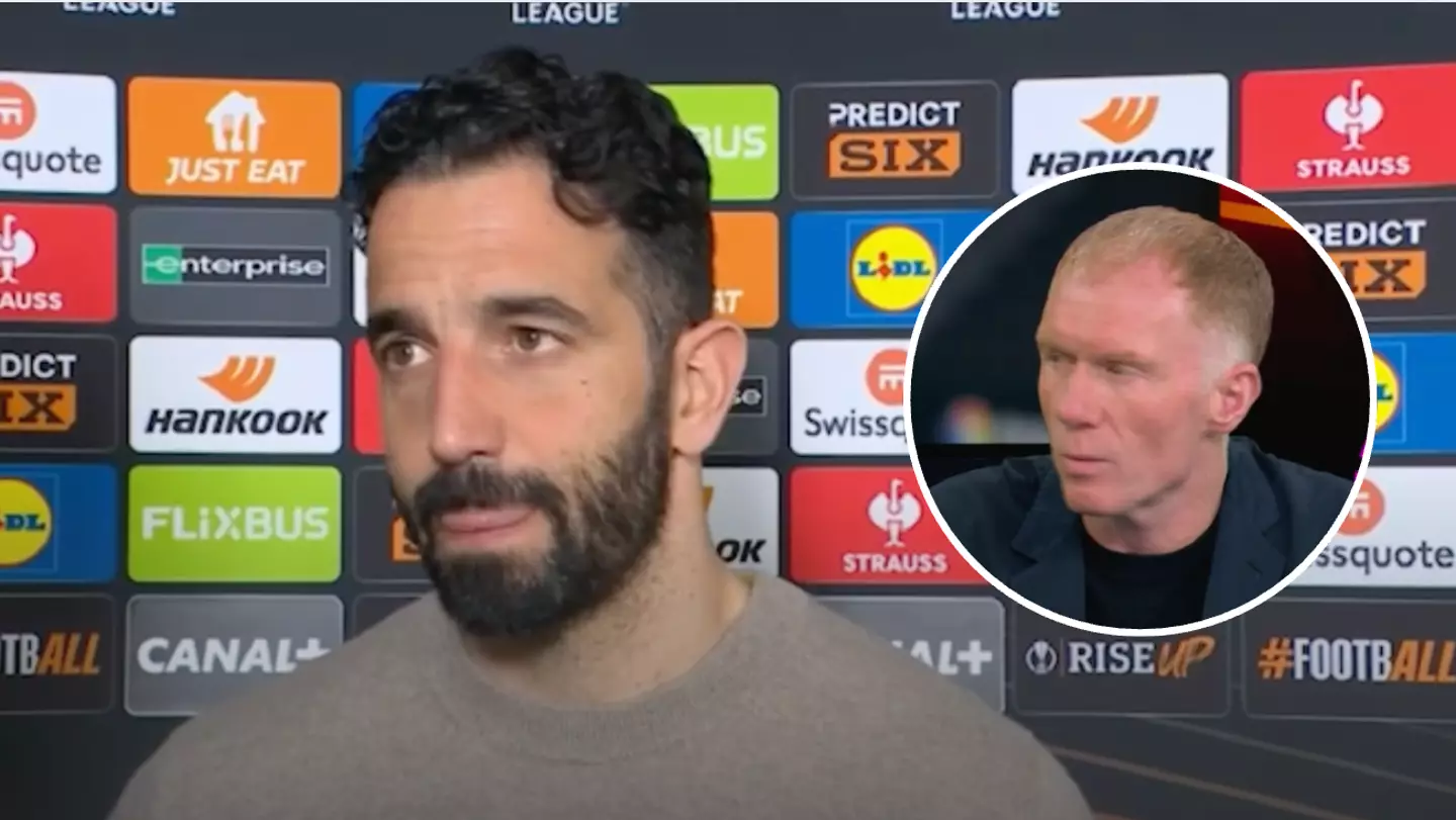 Paul Scholes claims Ruben Amorim is 'lying' in post-match interview after Lyon draw