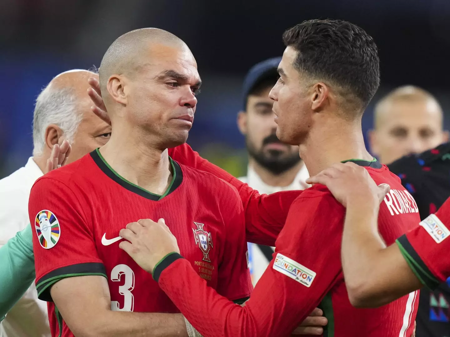Pepe and Ronaldo are long-time friends and teammates. Image: Getty