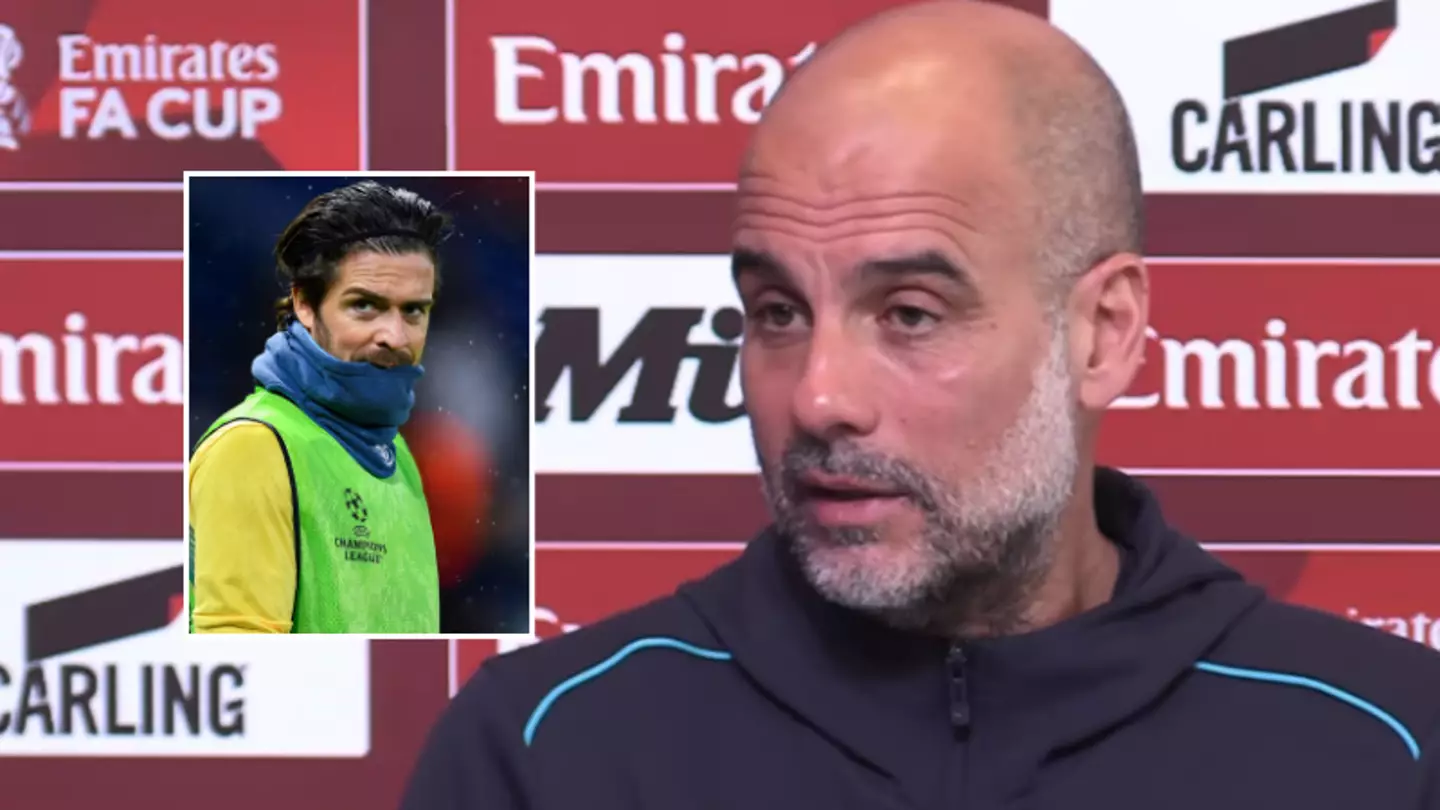 Pep Guardiola apologises to Jack Grealish in news conference after reporter asks 'where is he in your thinking'