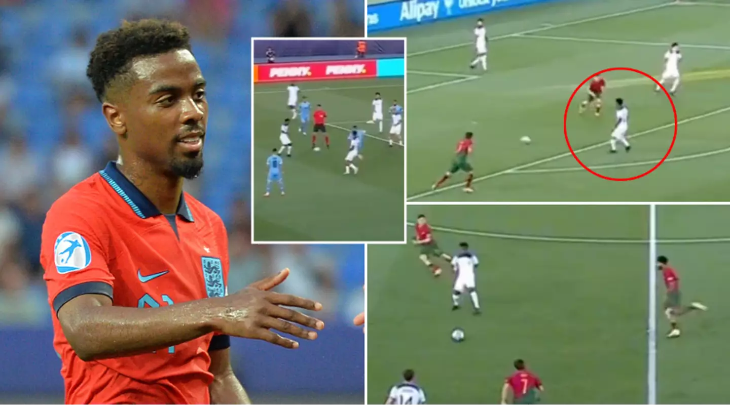A compilation of 'genius' Angel Gomes ripping up the U21 Euros for England is going viral