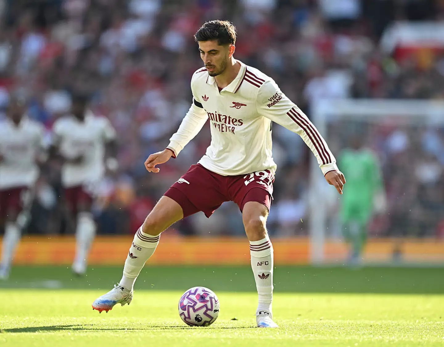 Kai Havertz suffered a knee injury during Arsenal's clash with Manchester United. (Image: David Price/Arsenal FC via Getty Images)