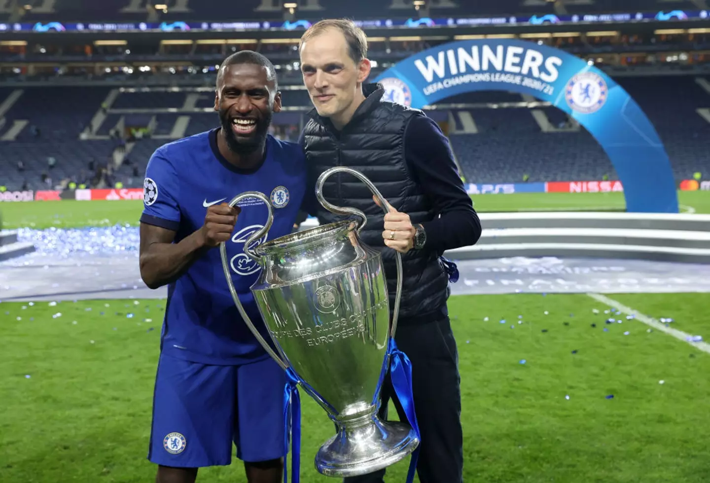 Antonio Rudiger made 79 appearances under Thomas Tuchel at Chelsea. (Image: Getty)