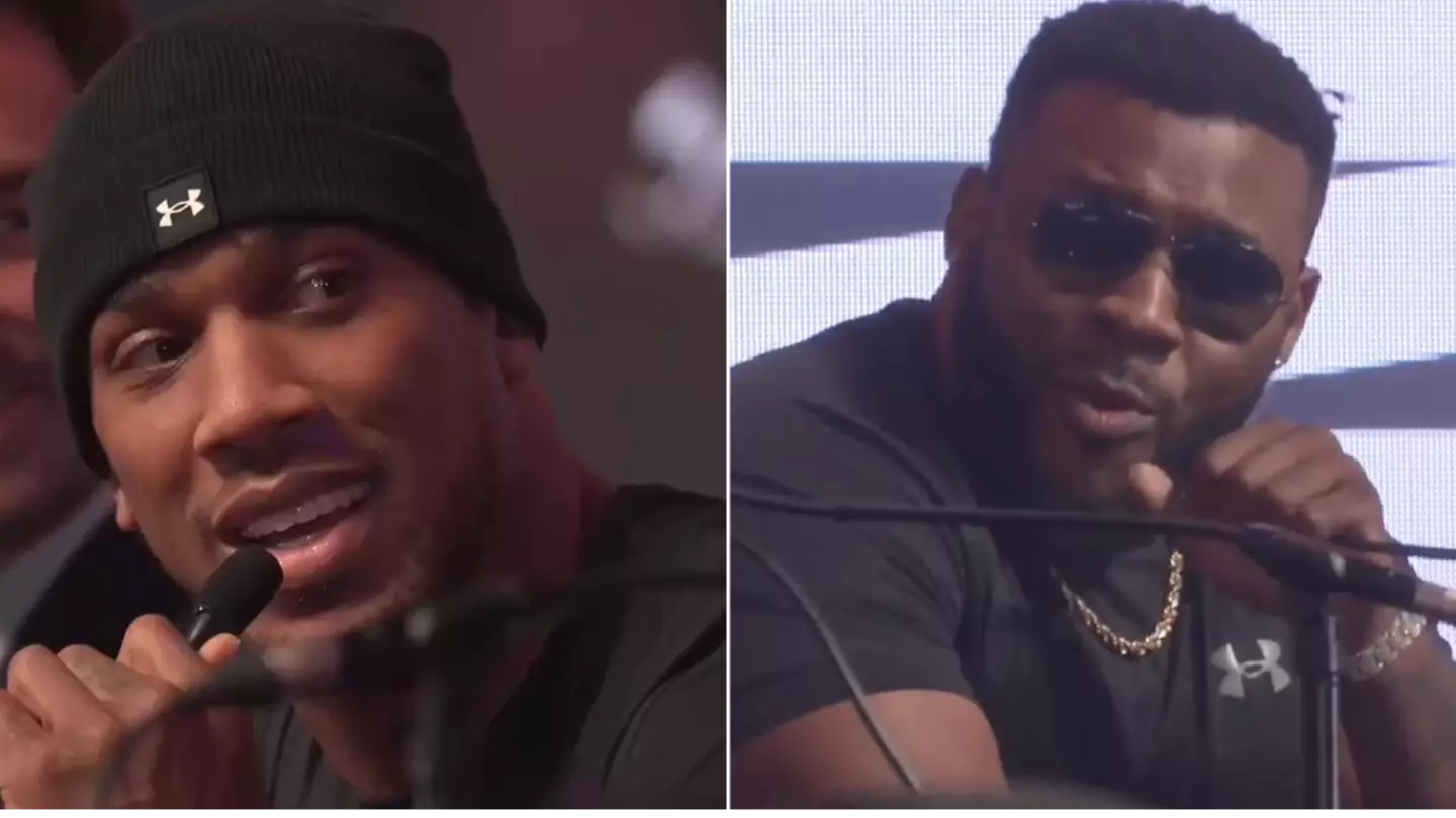 Anthony Joshua and Jarrell Miller got into it in heated, X-rated press conference