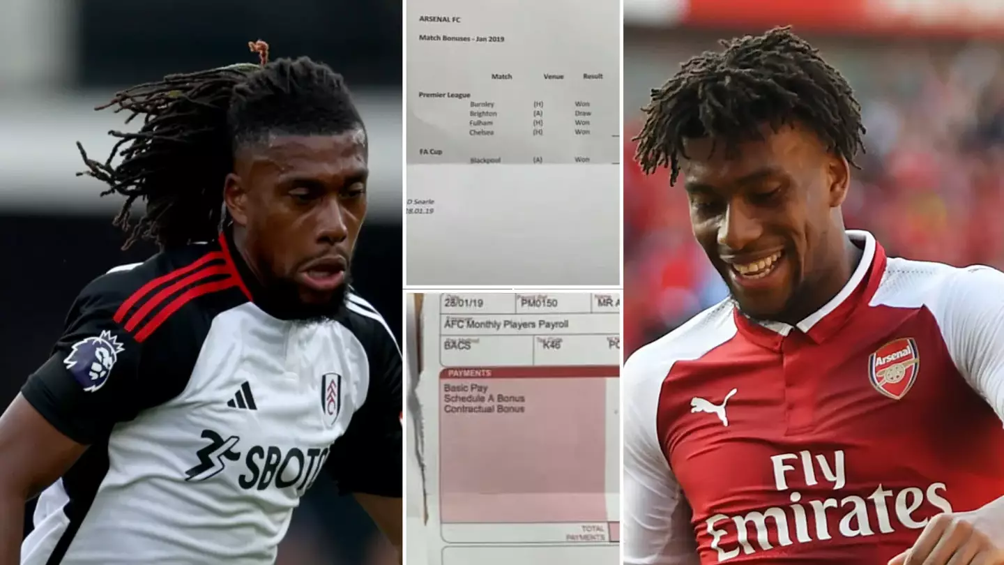 Former Arsenal star Alex Iwobi 'payslip' leaked online