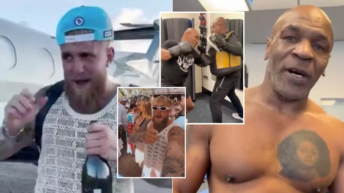 Jake Paul's first day of training ahead of Mike Tyson fight goes viral as footage compared to 'Iron Mike'