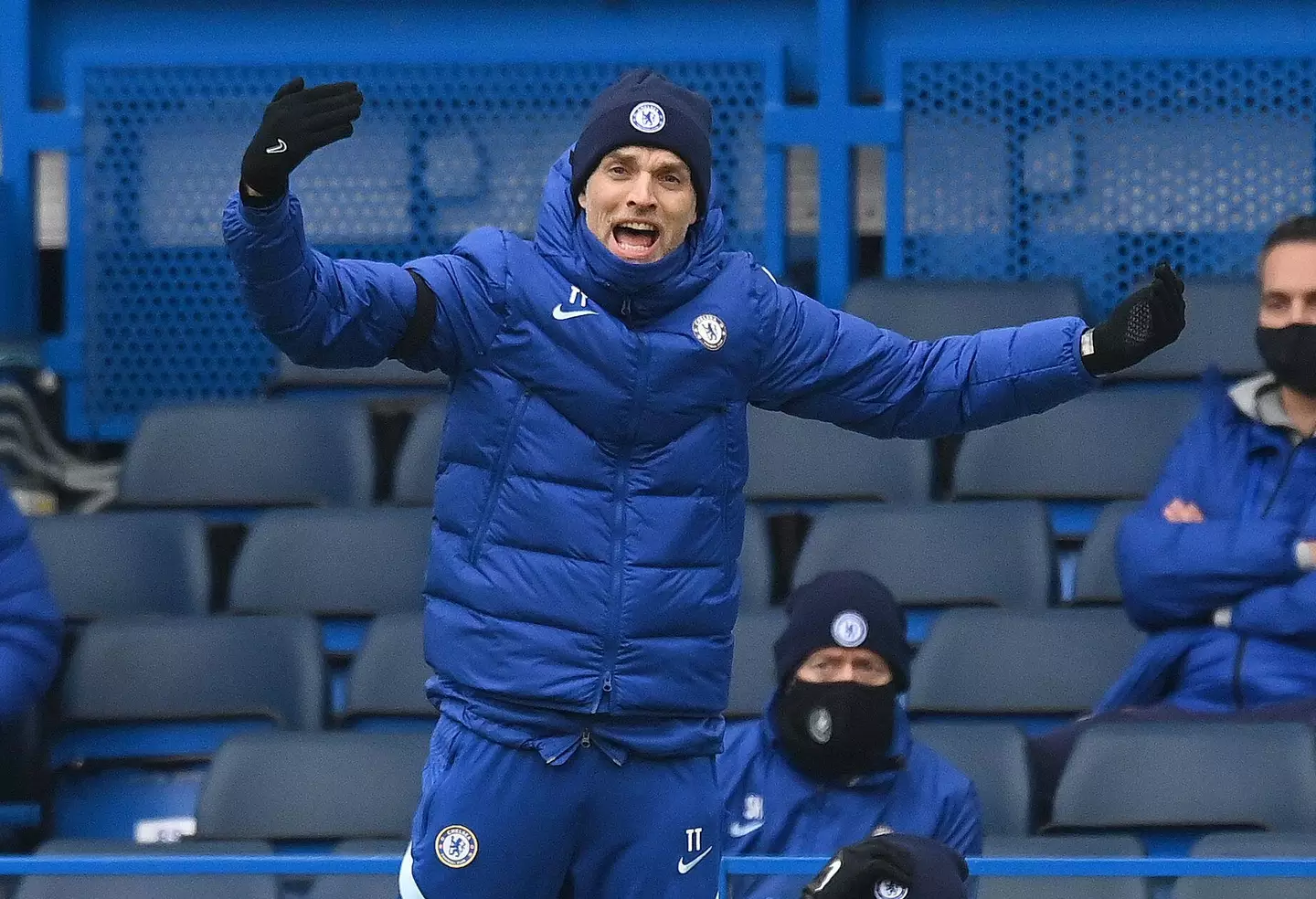 Chelsea's Manager Thomas Tuchel during their Premier League match against Burnley Picture Credit : © Mark Pain / Alamy