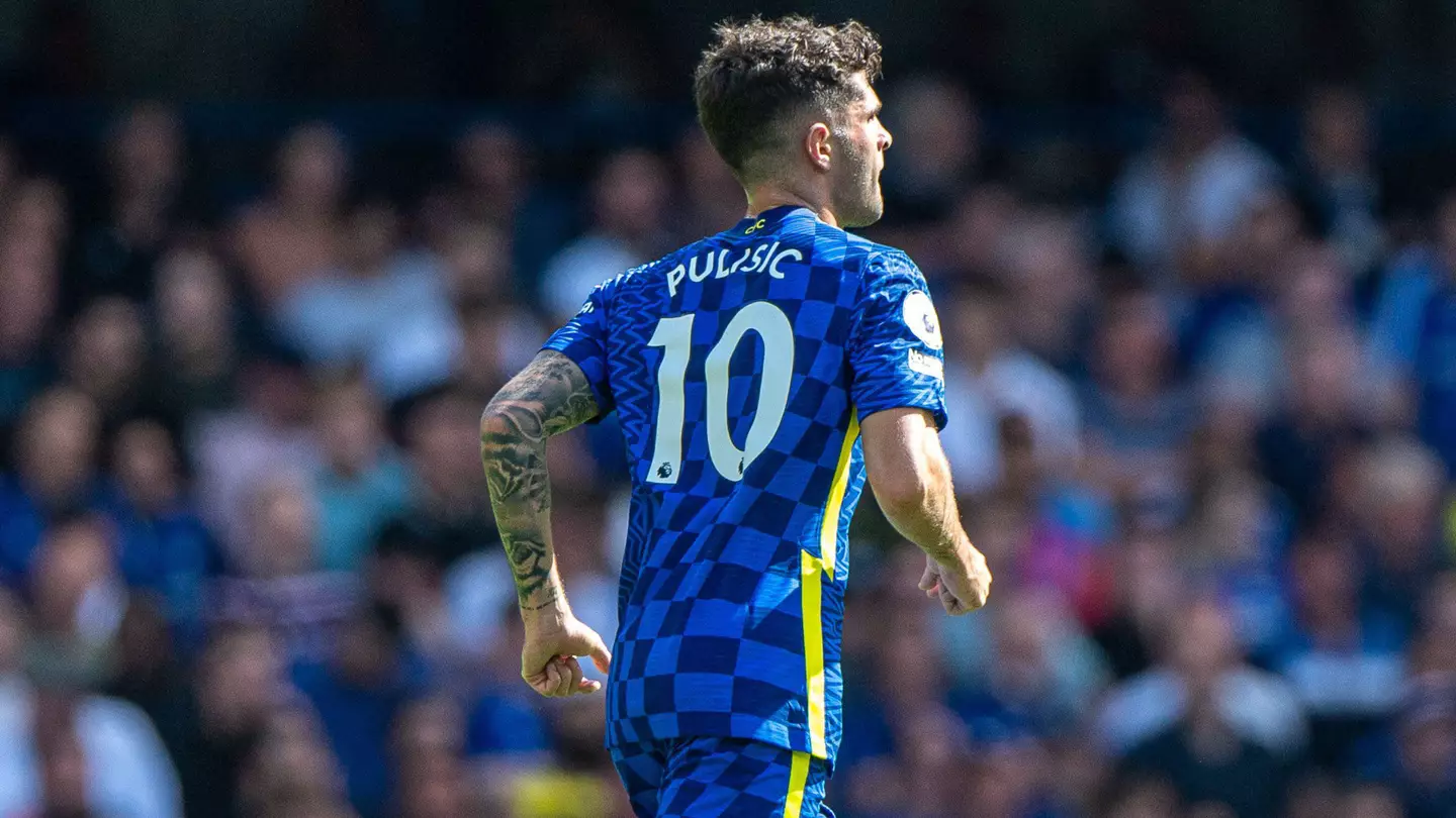 Christian Pulisic during the Premier League match between Chelsea and Crystal Palace at Stamford Bridge on August 14. (Alamy)