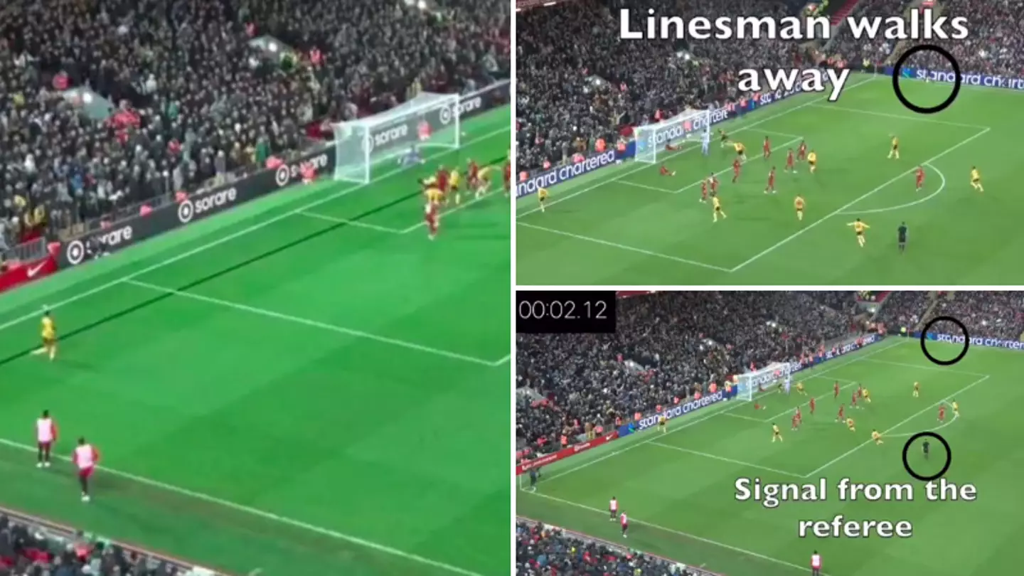 New footage shows Matheus Nunes was ONSIDE against Liverpool, referee asked linesman to rule it out