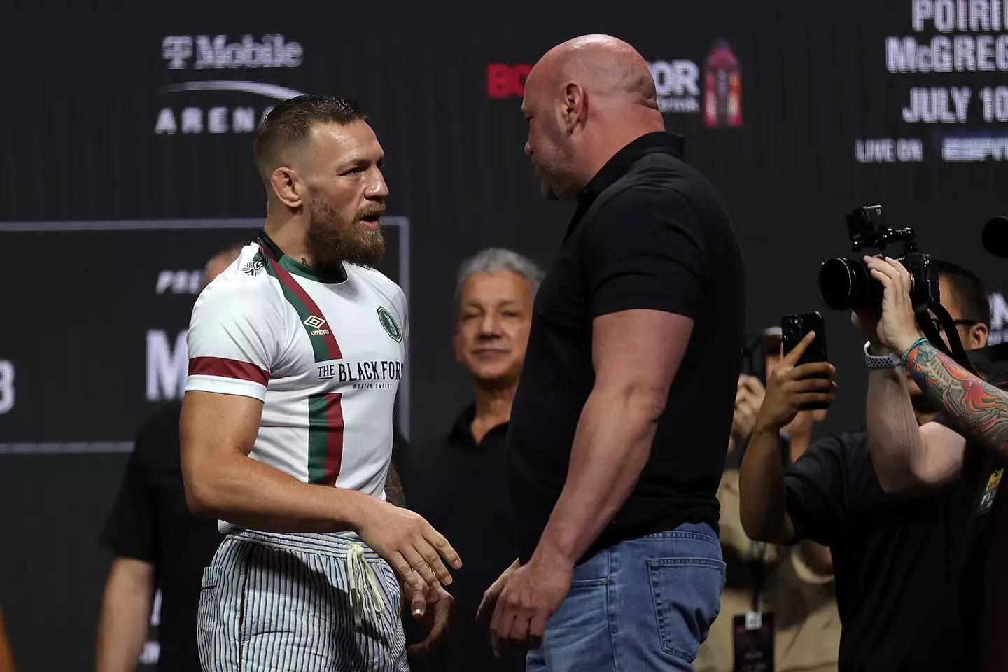 Dana White and Conor McGregor plan to meet in Italy. Image: Getty