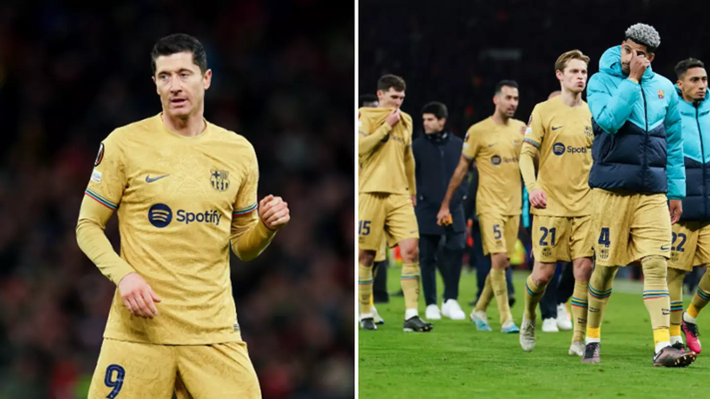 Robert Lewandowski involved dressing room bust-up with Ansu Fati after Europa League elimination