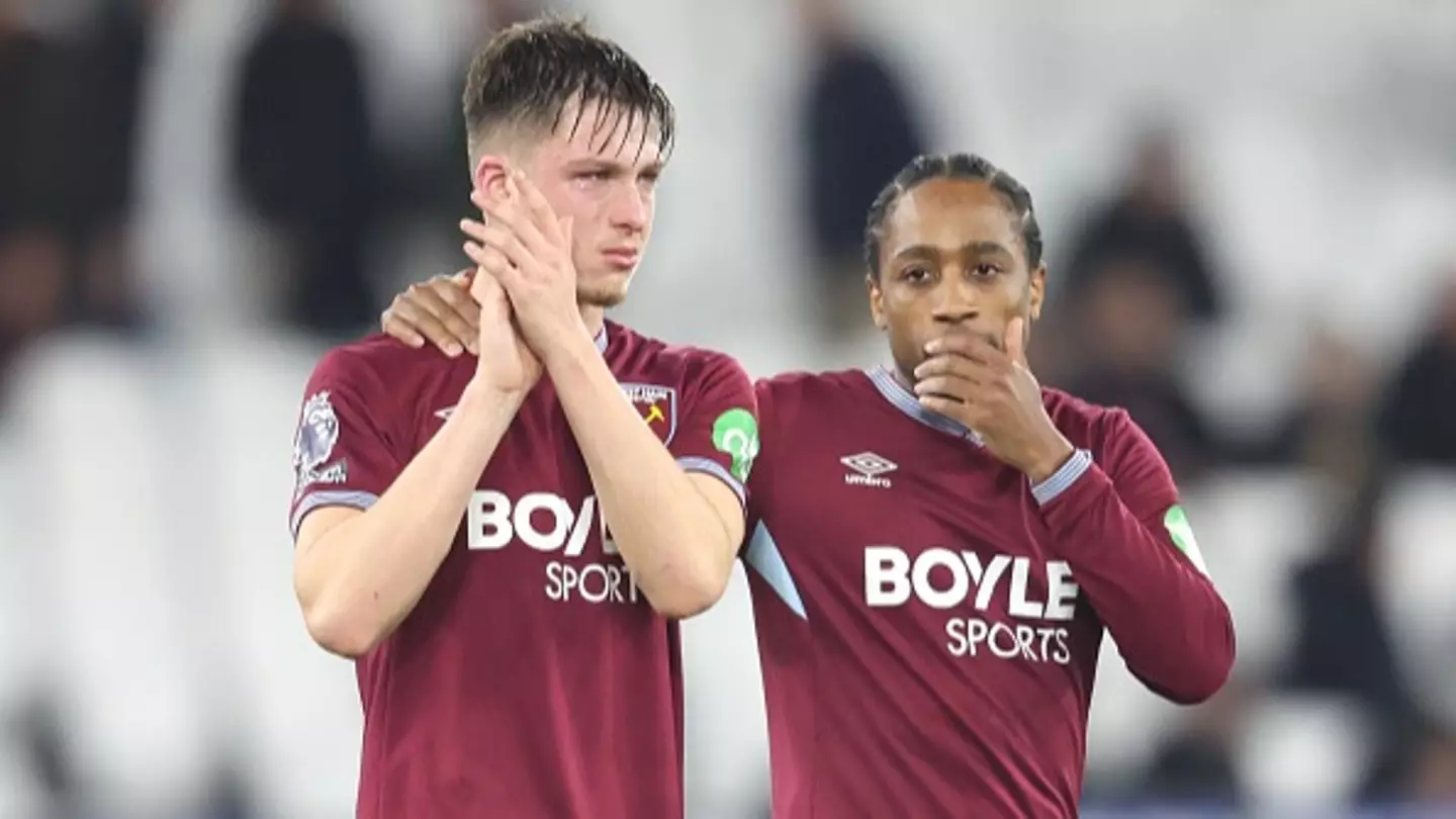 West Ham Player Left In Tears After Fulham Match As One Team-Mate Consoles Him