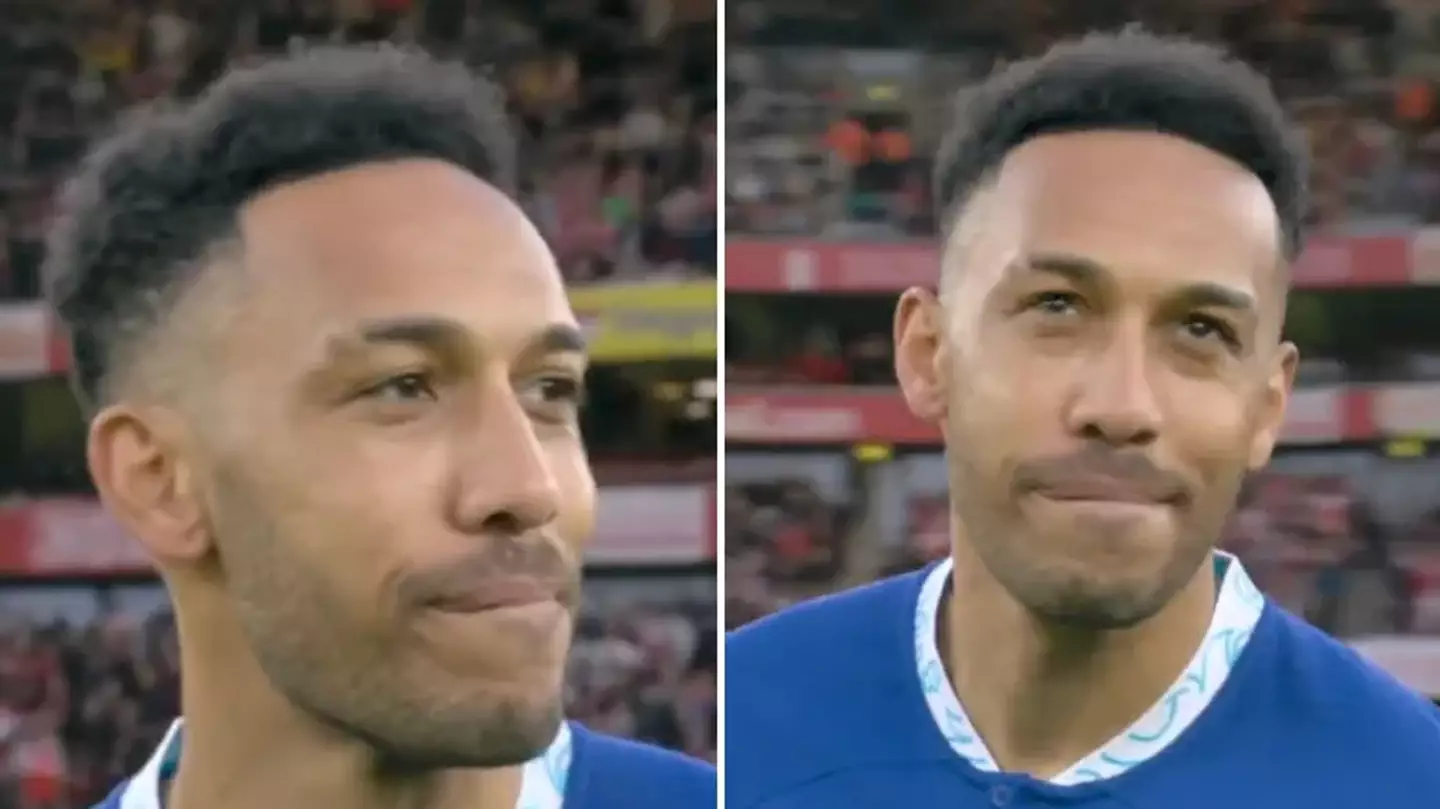 Video of Aubameyang taking in the atmosphere at the Emirates before kick-off has Arsenal fans saying the same thing